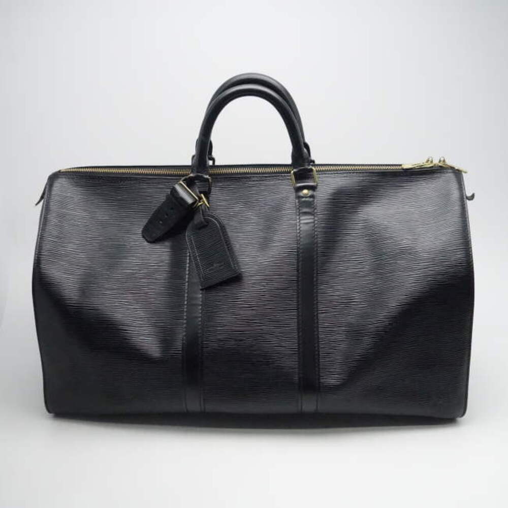 Louis Vuitton Boston Bag Epi Leather Keepall Noir Black